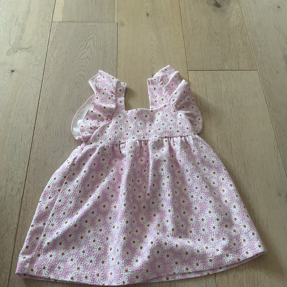 Zara Pink Floral Sleeveless Dress